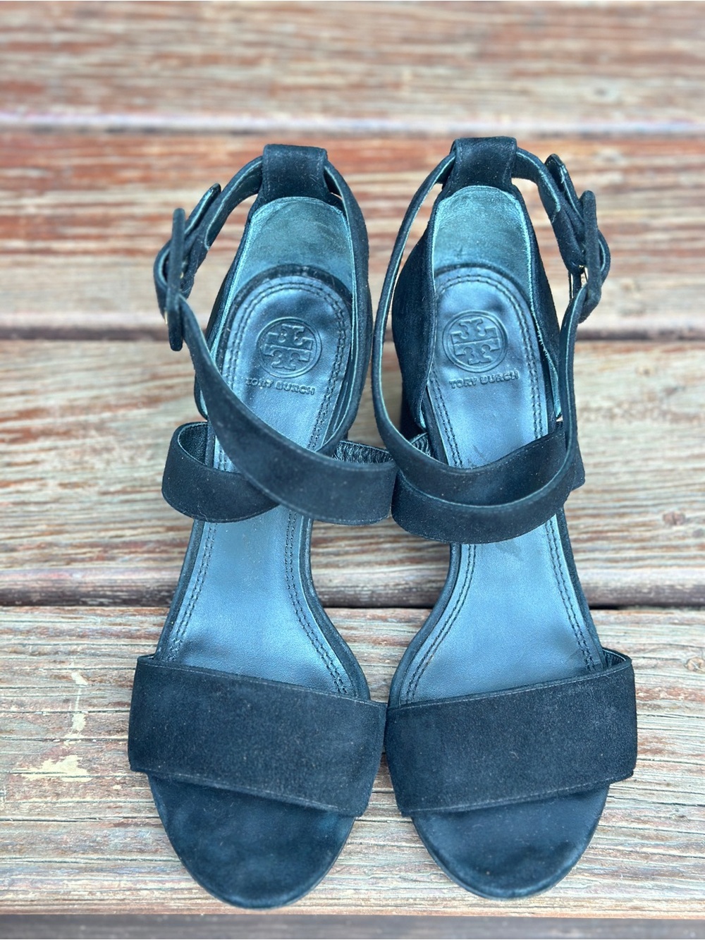 Tory Burch "Loretta" Block Heel Sandal Size 8.5
